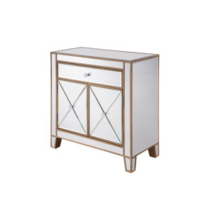 Emerita 1 Drawer 2 Door Accent Cabinet