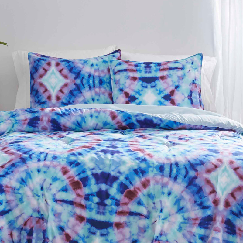 Ivory Ella Izzie Blue Reversible Duvet Cover Set Reviews Wayfair