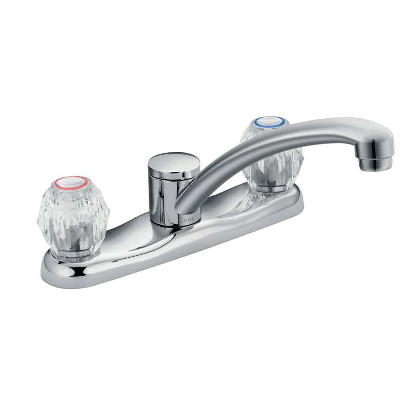 Moen Chateau Double Handle Kitchen Faucet Wayfair