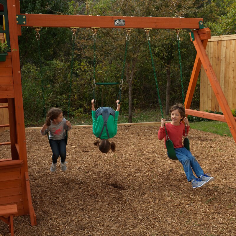 Grove Manor Wooden Swing Set