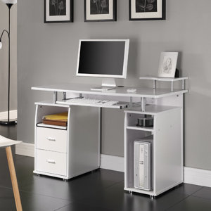 Computertisch mit Tastaturauszug von Home & Haus