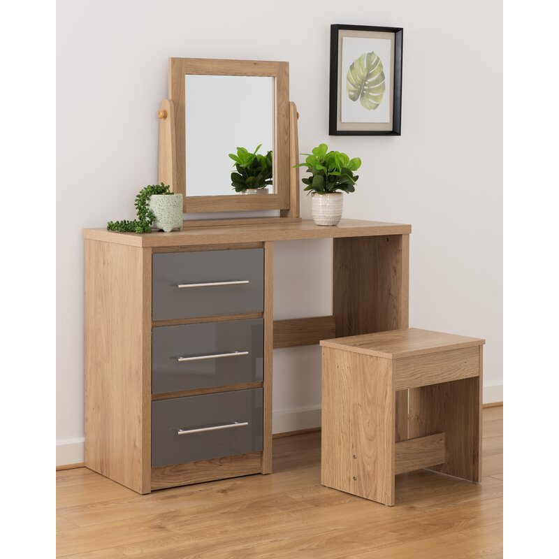 dressing table with long mirror