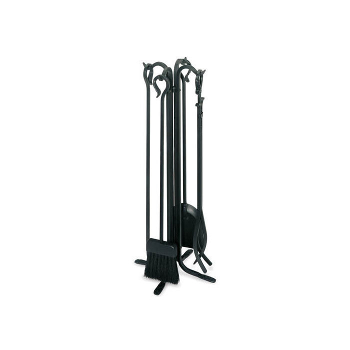 Pilgrim Hearth Forged Hearth 5 Piece Iron Fireplace Tool Set