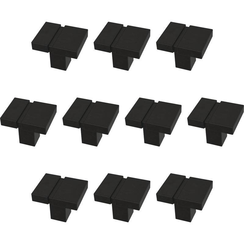 35 Piece Pack Kitchen Cabinet Hardware Drawer Knobs Matte Black Knob