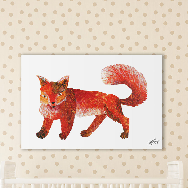 Marmont Hill Red Fox 3 By Eric Carle Canvas Art Wayfair Co Uk