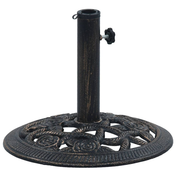 wrought iron parasol base