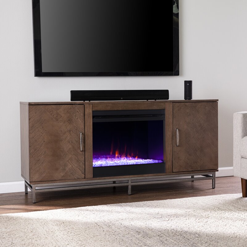 Ebern Designs Anatasia 60'' W Electric Fireplace | Wayfair