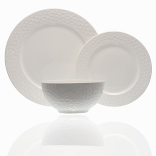 Beach Themed Dinnerware Wayfair Pebble Beach 18 Piece Bone China Dinnerware Set Service For 6