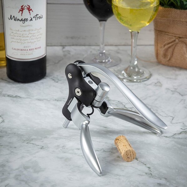 Corkscrew Wine Bottle Opener With Levers For Easy Use