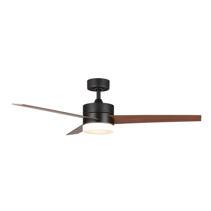 52 Minneota 3 Blade Led Ceiling Fan With Remote Light Kit Included