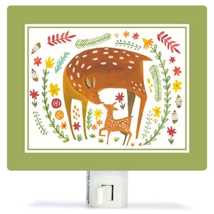 Together Forever Deer by Irene Chan Canvas Night Light
