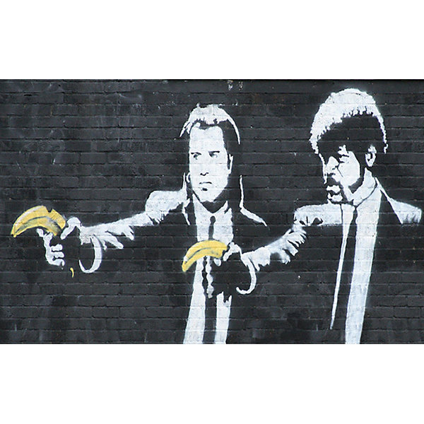 East Urban Home Pulp Fiction Bananas Graphic Art On Wrapped Canvas Reviews Wayfair