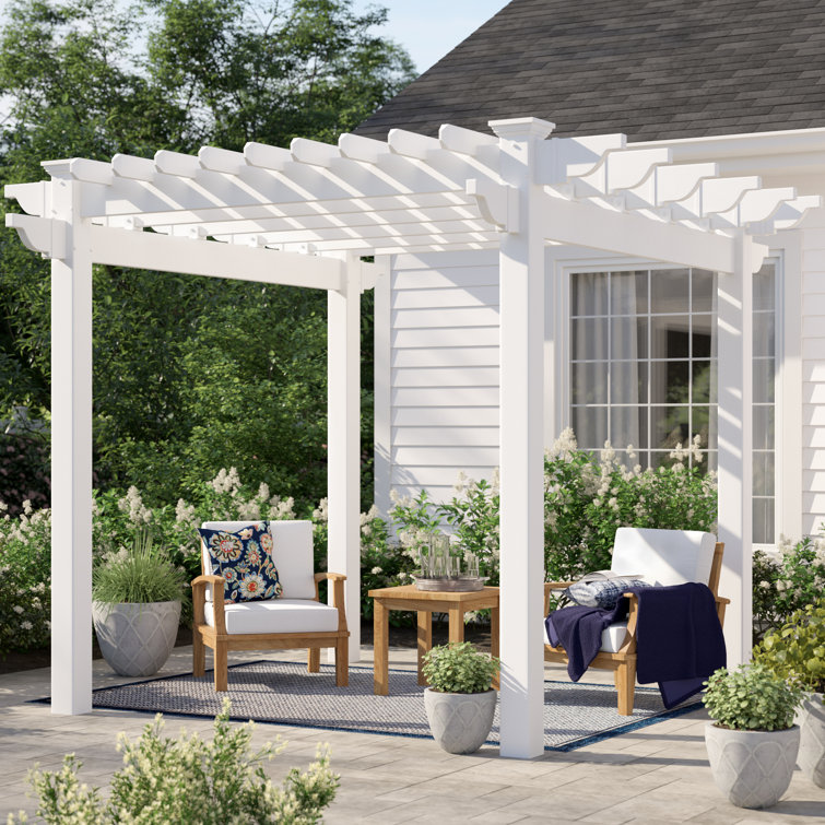 Daytona 9.5 Ft. W x 9.5 Ft. D Vinyl Pergola