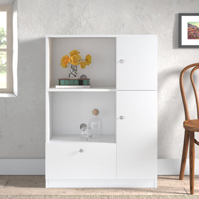 Incomplete Lamrouex 33\" Tall 4-Door Widened Accent Cabinet