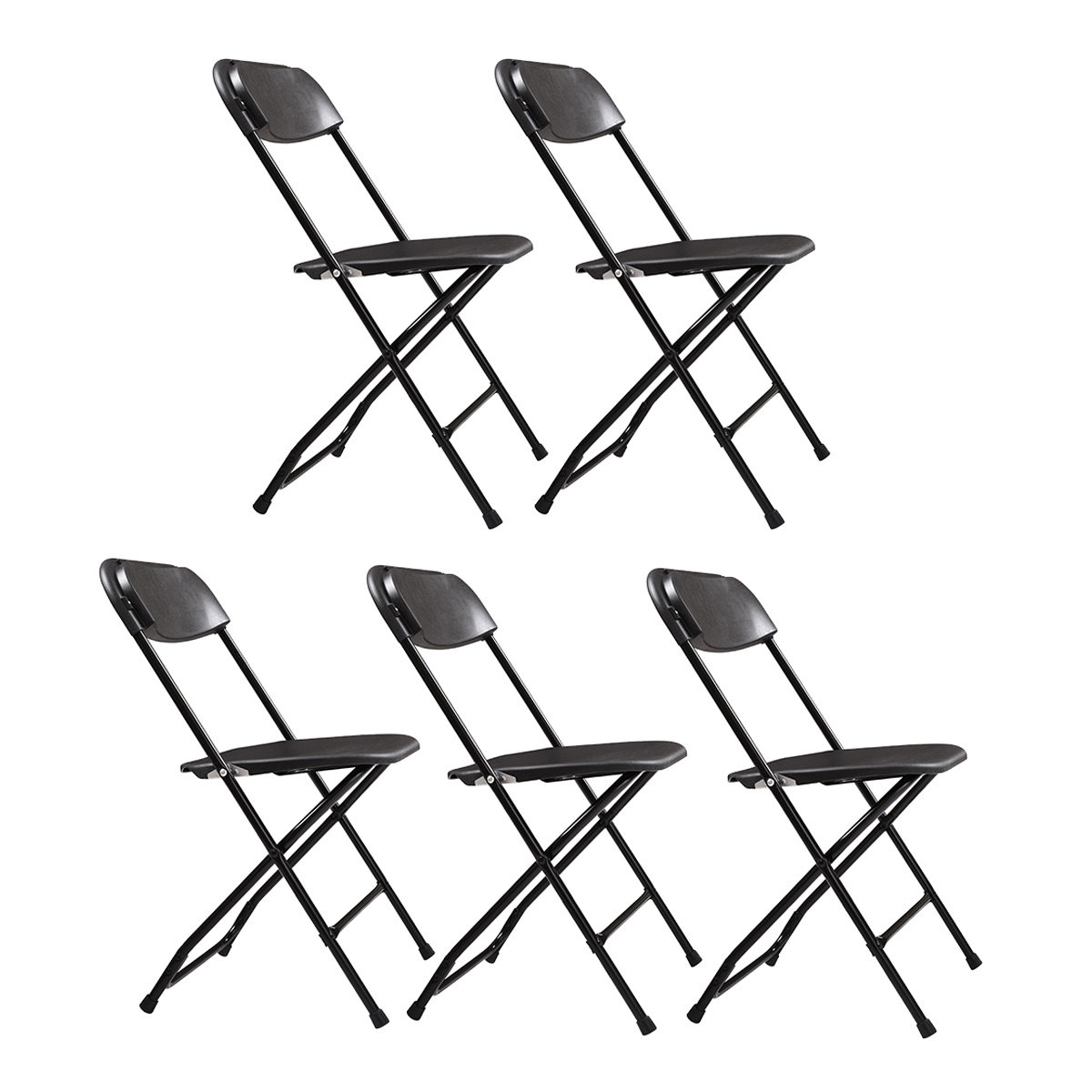 FixtureDisplays Folding High Chair Bar Stool Folding Wood Metal Chair 11036-1PK 