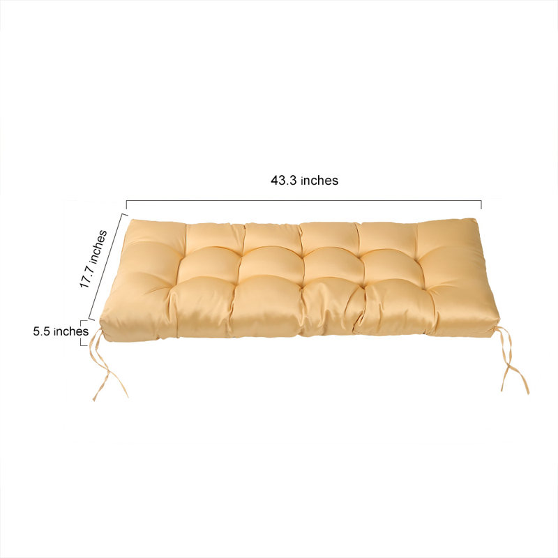 House Of Hampton Tufted Indoor Bench Cushion Wayfair