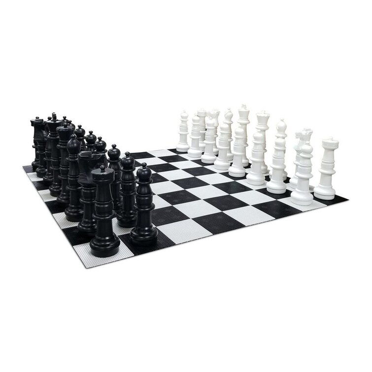 Bena Chess Weighted Game Pieces Set Large 3.75" King NO BOARD Extra Queens 