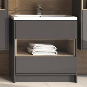 Ultra 80 cm Waschtisch Coast mit Schrank