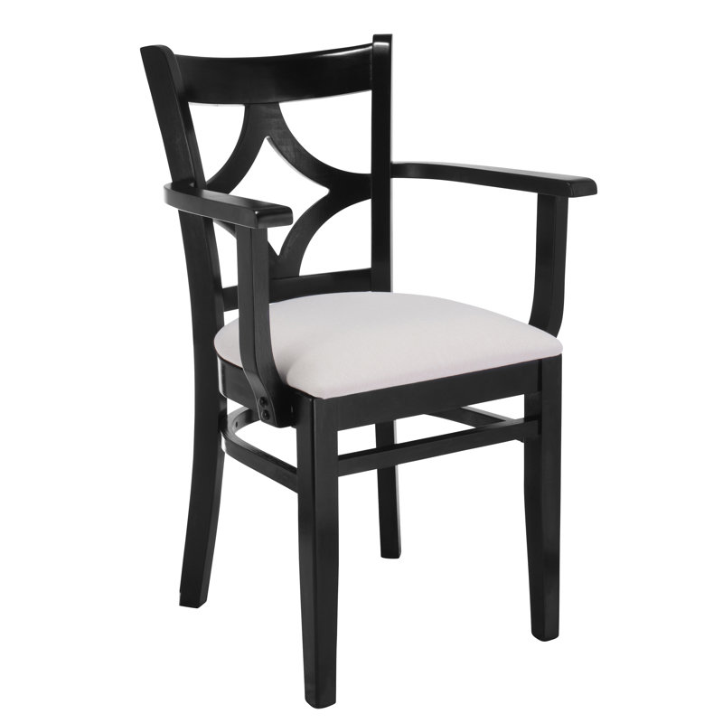 Stahr Upholstered Cross Back Arm Chair