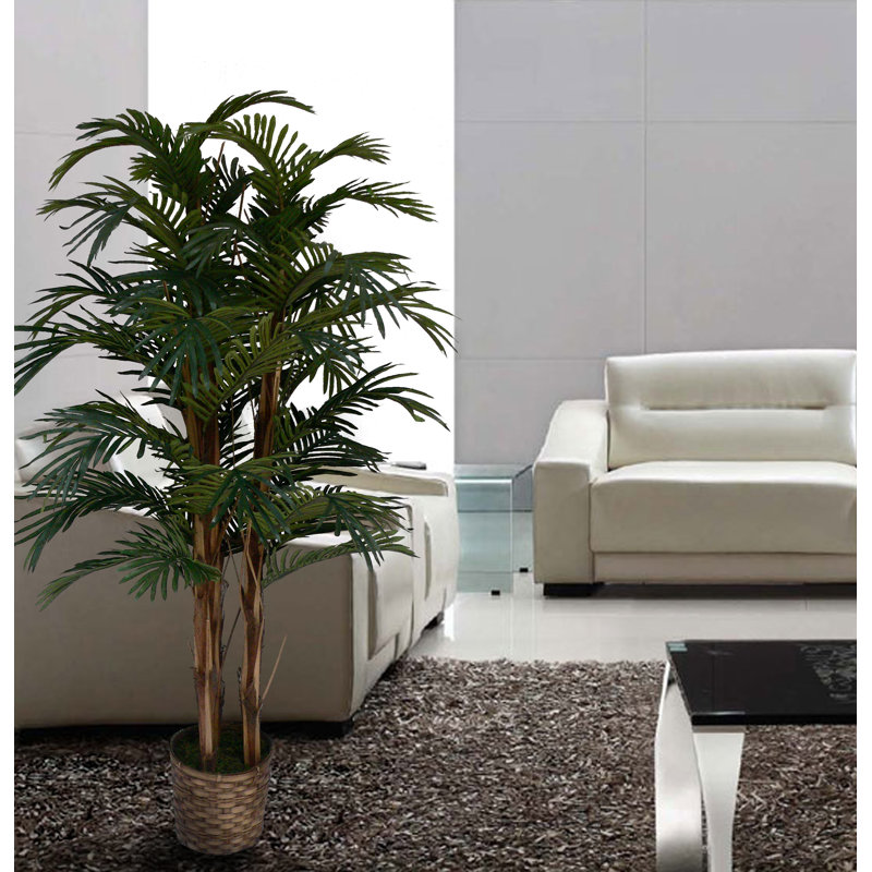 Bloomsbury Market Tall High End Realistic Silk Floor Palm Tree In