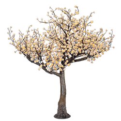 Illuminated Trees 8 Foot Peach Blossom Tree, Pink Flower Warm White Led ...