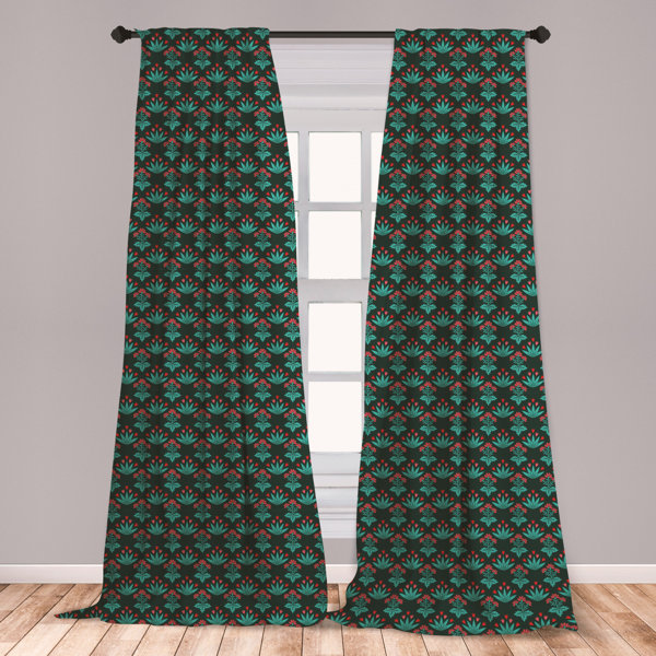 Dark Teal Curtains Wayfair Ca