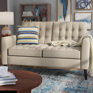 Darren Tufted Loveseat by Langley Street Discount