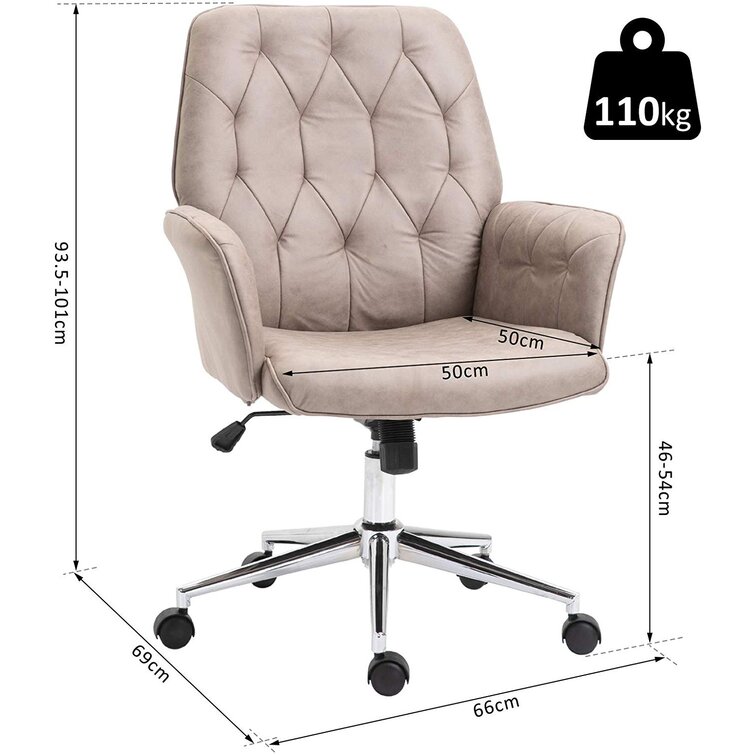 meka linen swivel executive chair