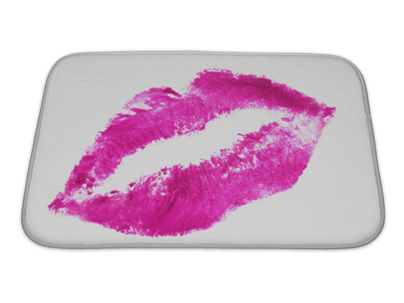 Gear New Human Touch Heart Shaped Lips Rectangle Non Slip Bath Rug Wayfair