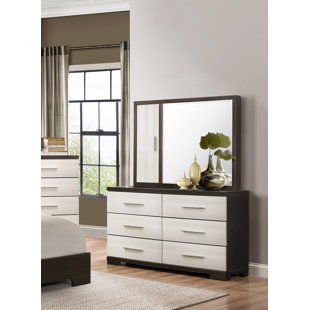 Hastings 6 Drawer Double Dresser with Mirror by Brayden Studio