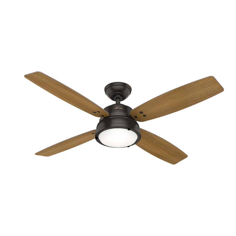 Hunter Fan 52 Wingate 4 Blade Led Ceiling Fan With Remote Light