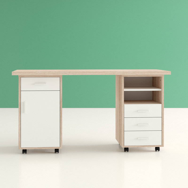 Hashtag Home Cowell Desk Storage Cabinet And Filing Set Cowell Desk Storage Cabinet