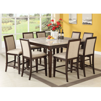 Matt 9 Piece Dining Set Red Barrel Studio Matt 9 Piece Dining Set Red Barrel Studio