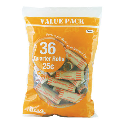 36 Ct Coin Wrappers Bazic