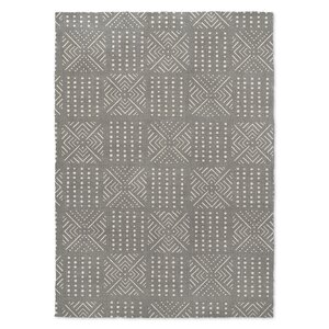 Geometric Gray/White Area Rug