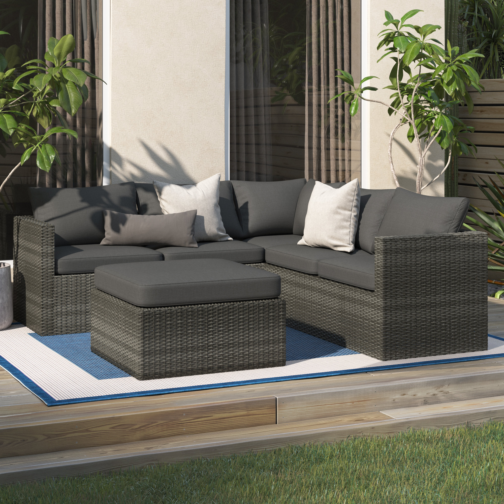 l shaped outdoor cushions