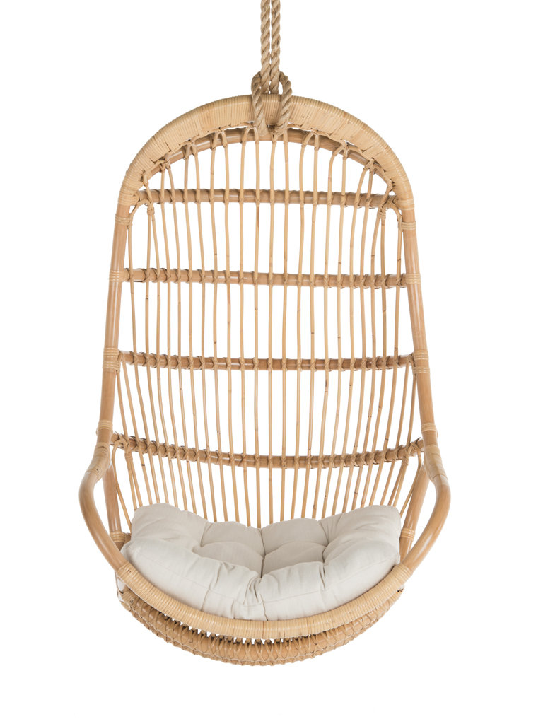 Greyleigh Briaroaks Hanging Rattan Swing Chair Wayfair