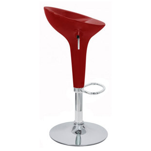 Go to store & view more images Vandue Corporation Alpha Adjustable Height Swivel Bar Stool (Set of 2)