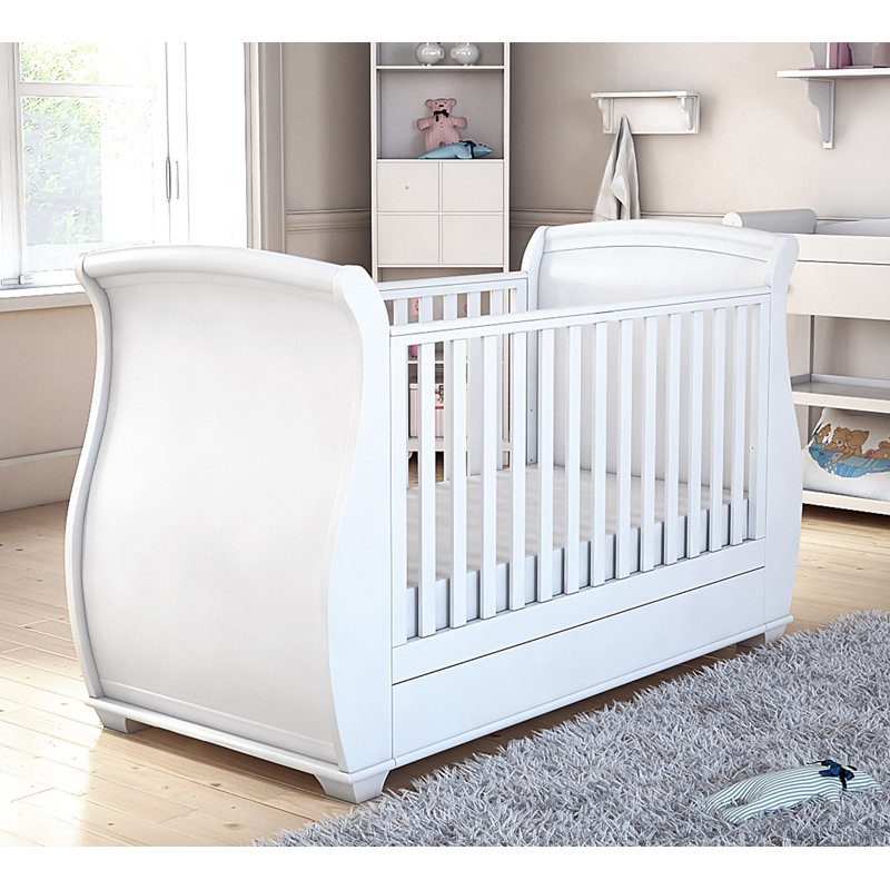 babymore bel sleigh cot bed