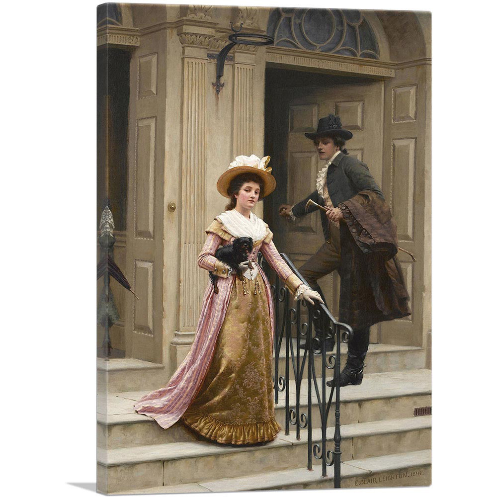 ARTCANVAS My NextDoor Neighbour 1894 by Edmund Blair Leighton