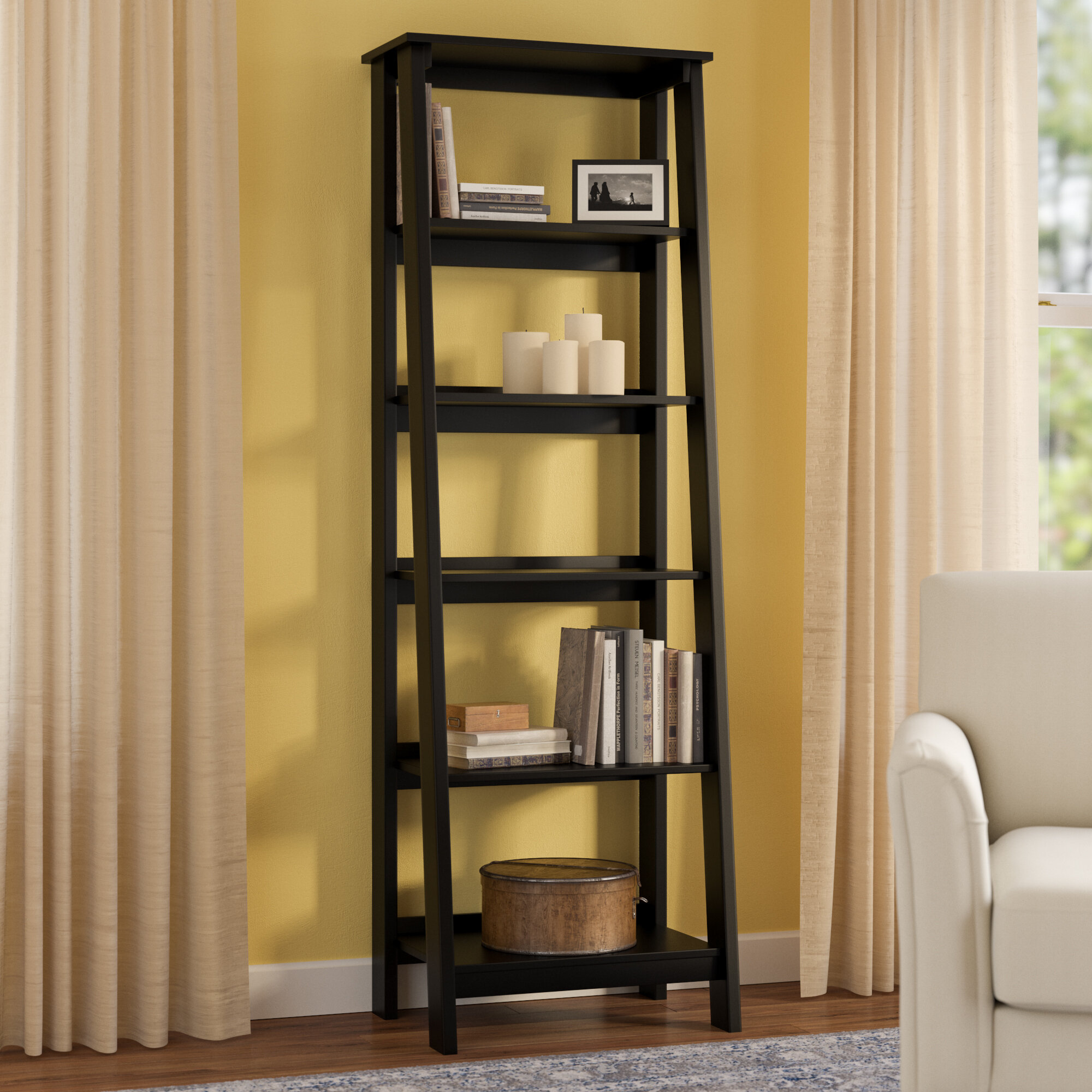Three Posts Massena Ladder Bookcase Reviews Wayfair