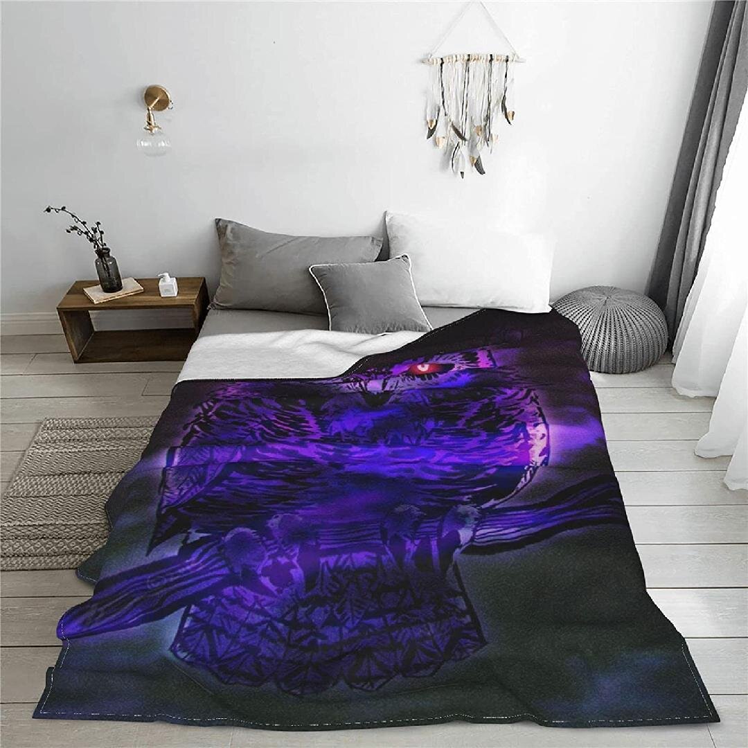 Throw Blanket Colorful Spaces Warm Comfy Microfiber Blanket for Couch Sofa Bed Blankets 50x40 Decorative Soft Faux Fur Blanket for Kids Adults