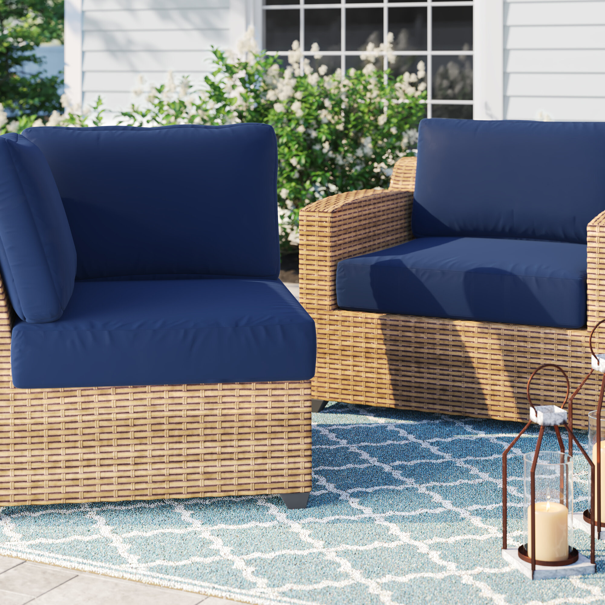 Sol 72 Outdoor Waterbury 10 Piece Indoor Outdoor High Back Cushion Cover Set Wayfair