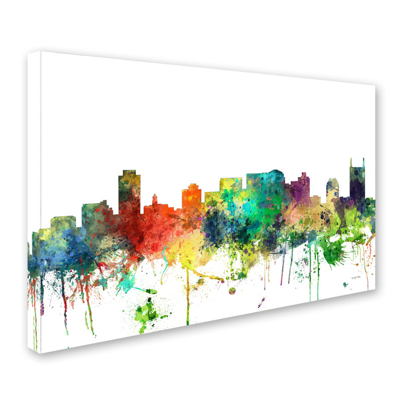 Trademark Art Nashville Tennessee Skyline Sp Graphic Art Print