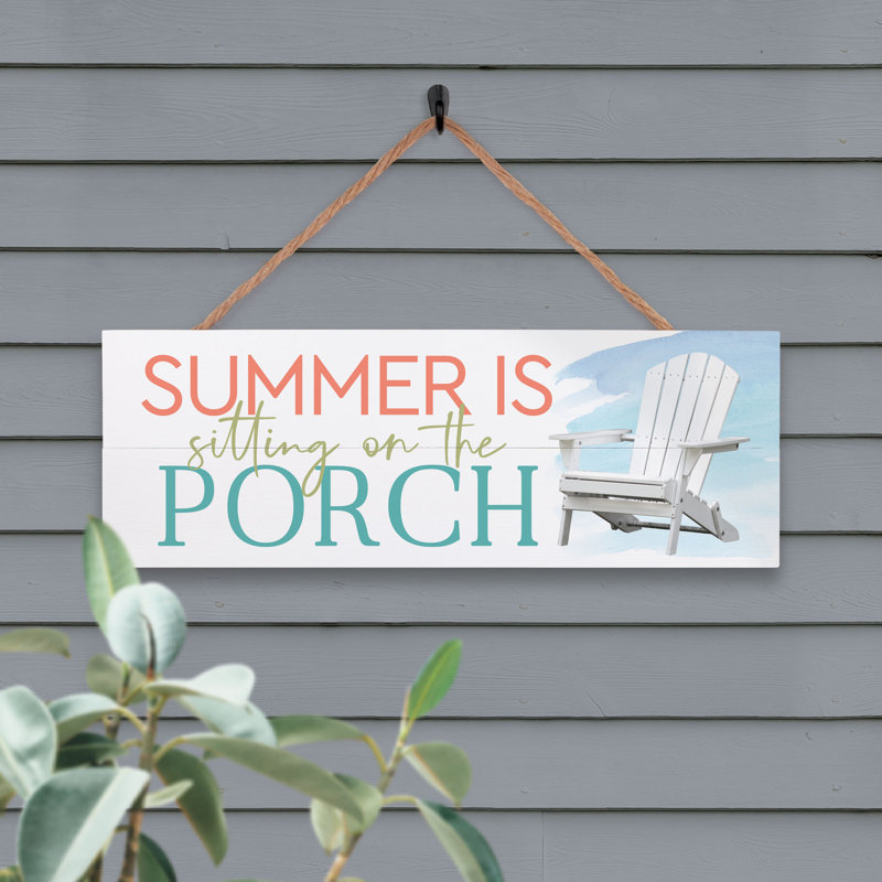 Summer Wall Decorations- Summer is Jute Hanging Sign - summer decorative sign