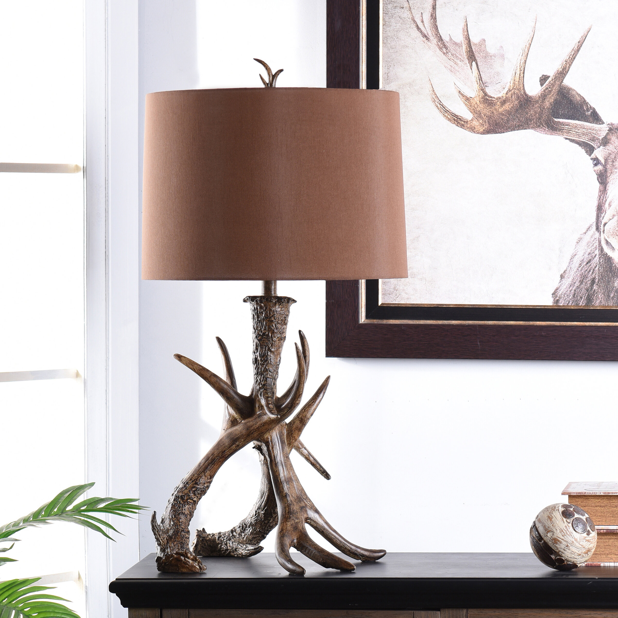 antler bedside lamp