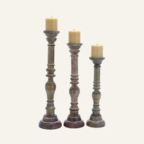 F71 Candlesticks Candle Holder Candlesticks Wood Ceramic Height 27 or 33 cm 