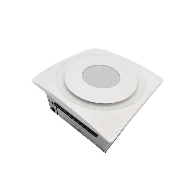 AP90H-SLW Slim Fit 90 CFM Bathroom Fan with Light and Humidity Sensor