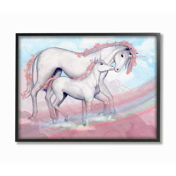Harriet Bee Unicorn Family Pink Rainbow Fantasy Animal Kids