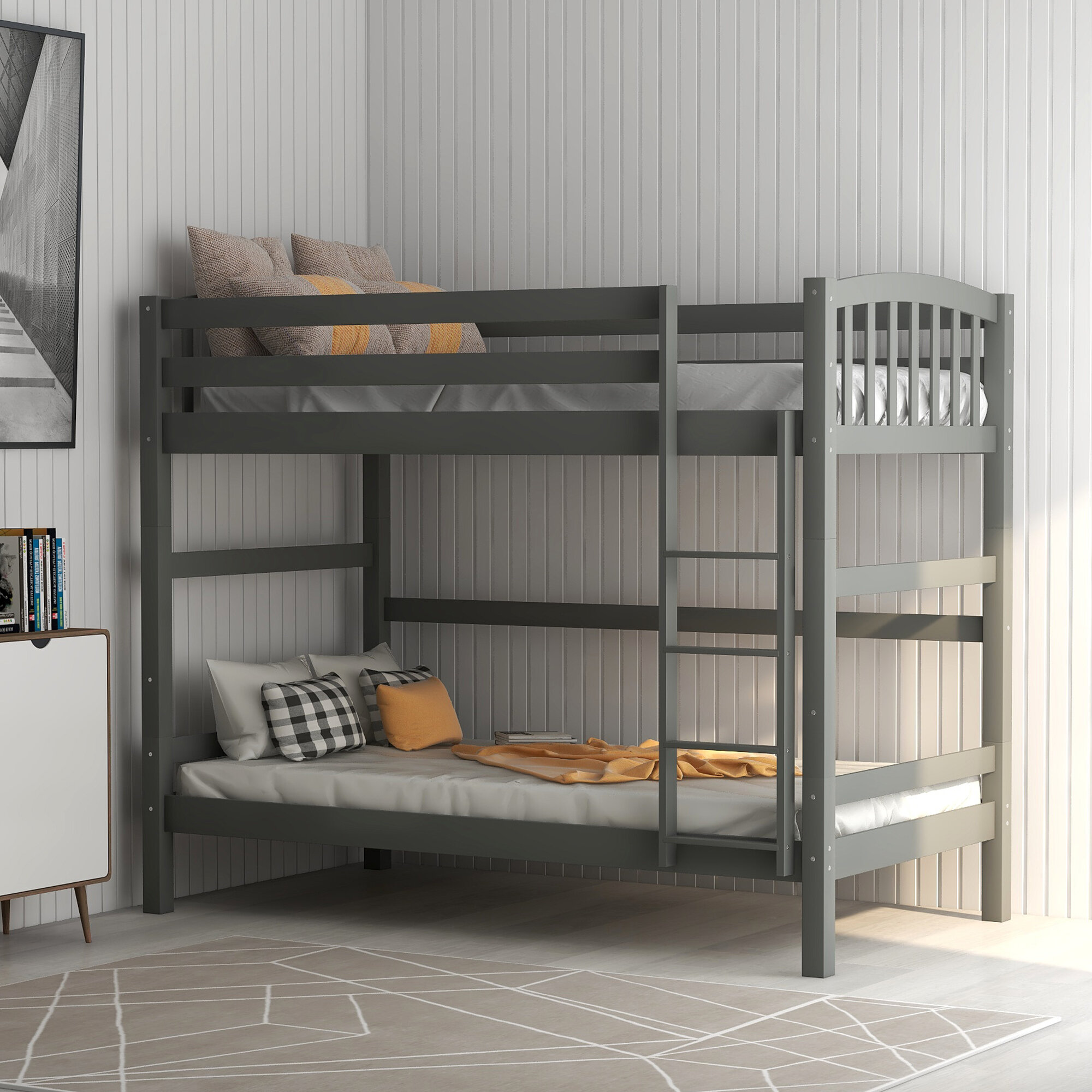 narrow twin bunk bed